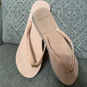 Tory Burch Blush Pink Jelly Strap Flip Flop Sandals